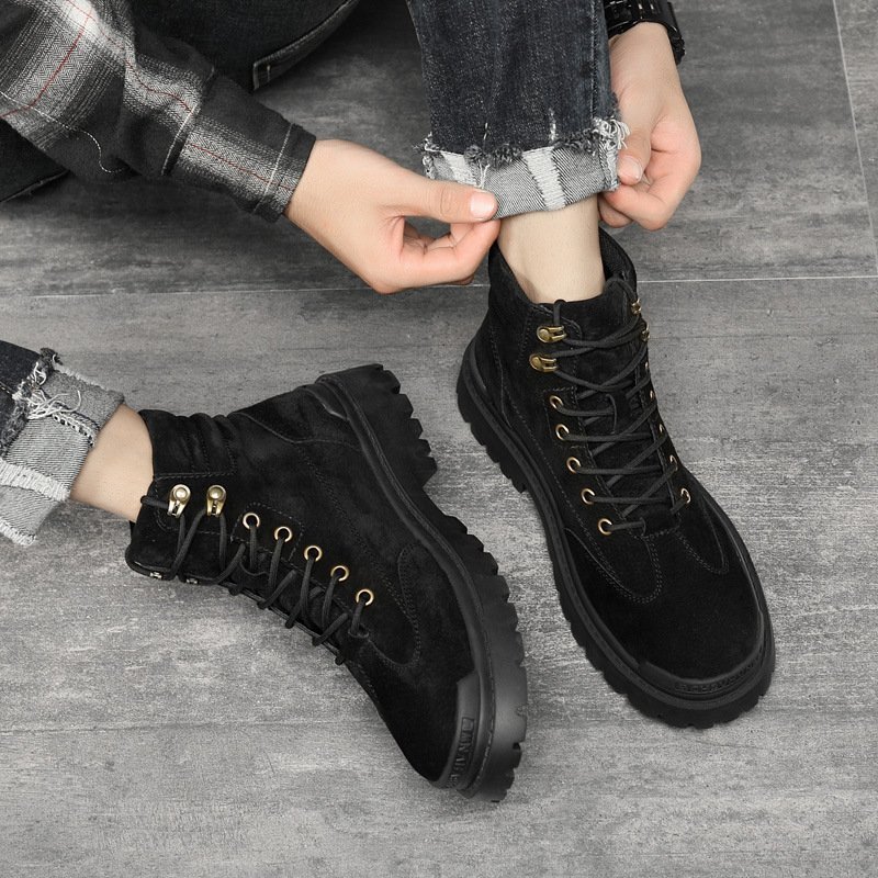 2022 autumn personalized men's high-top shoes new trend Martin boots tide shoes factory direct sales